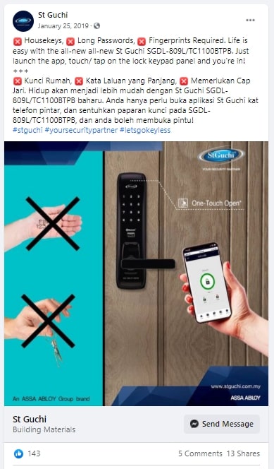 St Guchi - One-touch social content