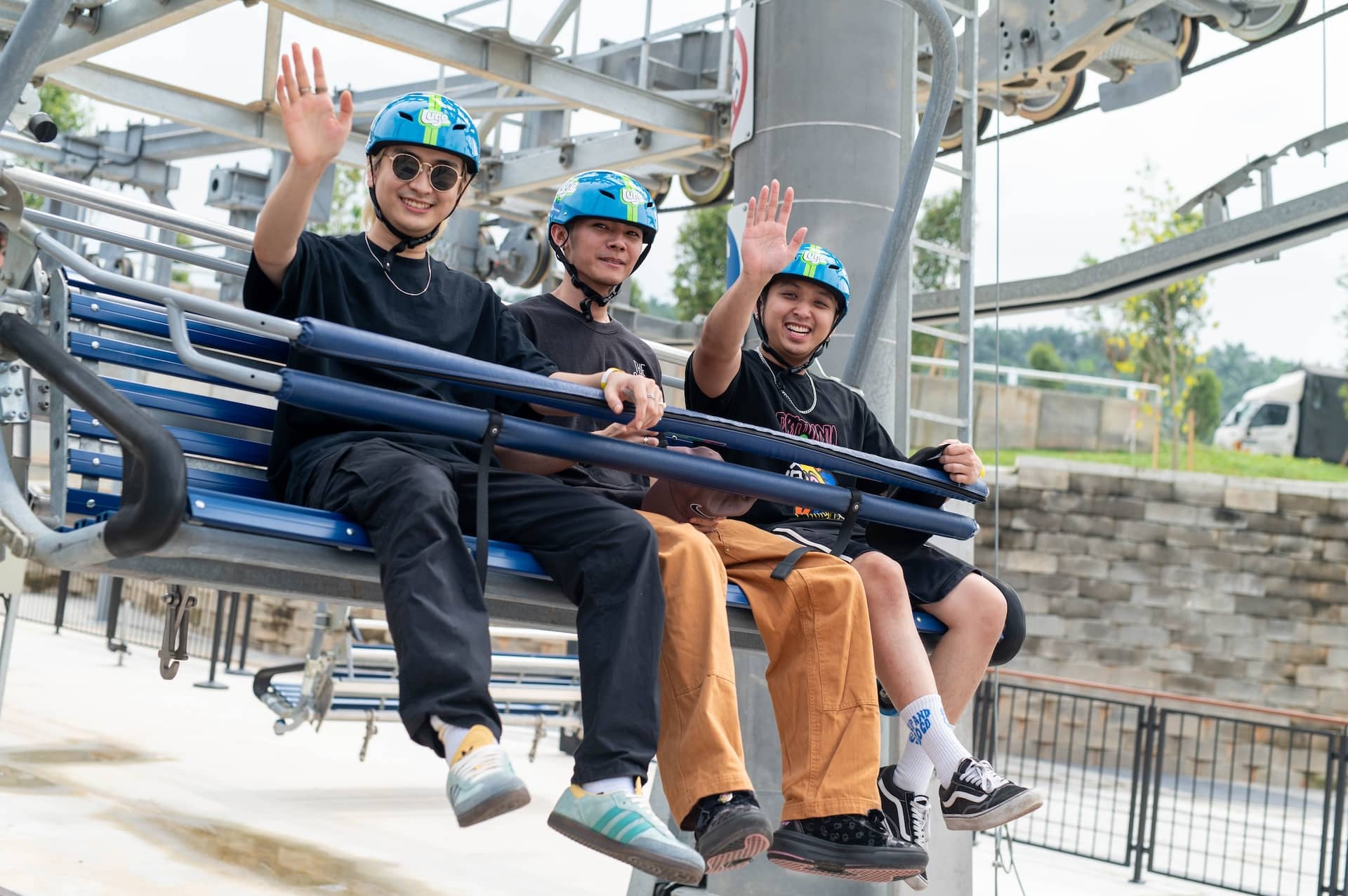 Skyline Luge Guests on the SkyRide